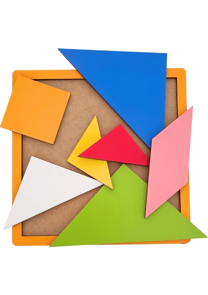 7 Parça Ahşap Tangram HMH-154