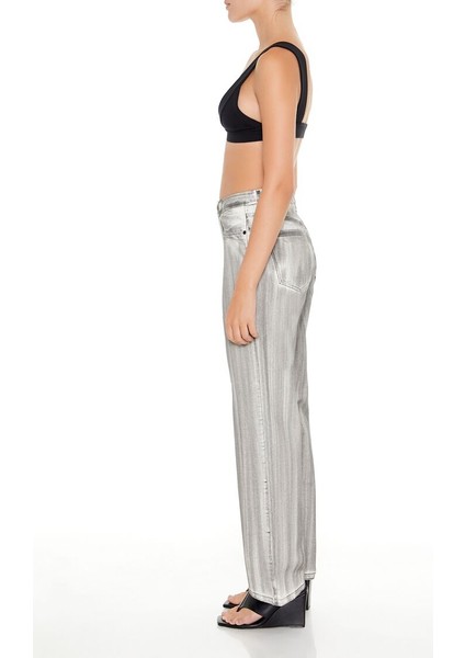 F21 Brushed High-Rise Straight Jean Pantolon