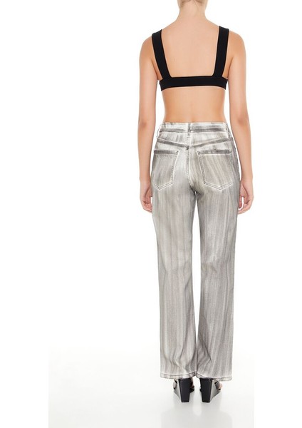 F21 Brushed High-Rise Straight Jean Pantolon