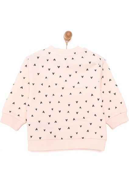 Basic Az Şardonlu Aslan Desenli Sweatshirt Kız Bebek fiyatları