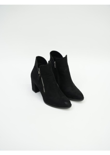 Günlük Klasik Süet Kadın Bot, Siyah Süet