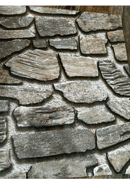 Taş Desenli Hava Alabilen Silinebilir 3 Boyutlu Duvar Kağıdı 5m2