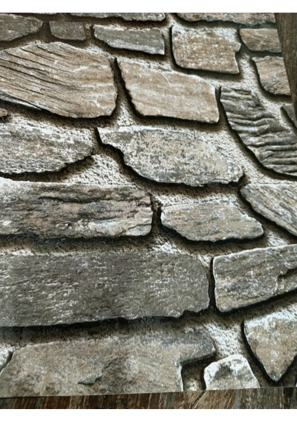 Taş Desenli Hava Alabilen Silinebilir 3 Boyutlu Duvar Kağıdı 5m2 fırsatları