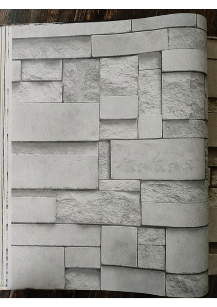 3 Boyutlu Taş Desenli Hava Alabilen Kabartmalı Silinebilir Duvar Kağıdı 5m2 fiyatları