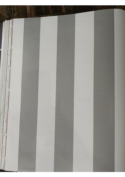 Gri Beyaz Çizgili Hava Alabilen Silinebilir Duvar Kağıdı 5m2 modelleri