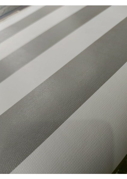 Gri Beyaz Çizgili Hava Alabilen Silinebilir Duvar Kağıdı 5m2 fırsatları