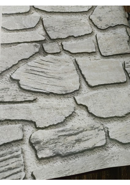 Taş Desenli Hava Alabilen Silinebilir 3 Boyutlu Duvar Kağıdı 5m2 fırsatları