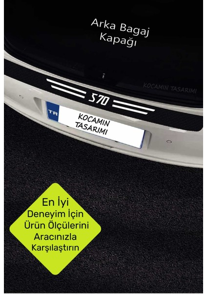 Volvo S70 Kapı ve Bagaj Eşiği Çizilme Önleyici Karbon Folyo Koruma Seti S70 Yazılı fırsatları