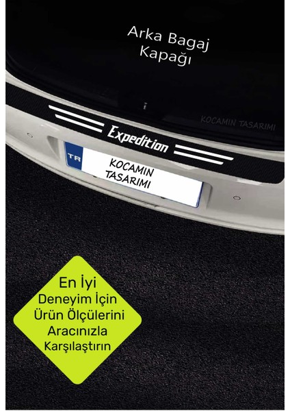 Ford Expedition Çizik Engelleyici Karbon Kapı Bagaj Eşiği Koruma Seti Dayanıklı Folyo Expedition Yazılı fırsatları