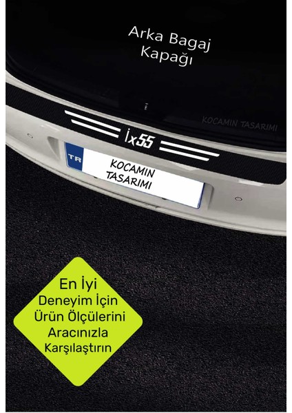 Hyundai İX55 Araç Kapı ve Bagaj Eşiği Için Çizilmeye Dayanıklı Karbon Folyo Koruma Seti İX55 Yazılı fırsatları
