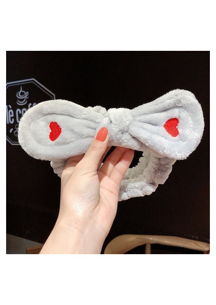 Yüz Yıkama Bandı Yumuşak Sıcak Mercan Polar Hayvan Kulaklar Bayanlar Kafa Bandı Kızlar Başörtüsü Moda Saç Aksesuarları (Yurt Dışından)