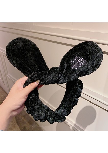 Yüz Yıkama Bandı Yumuşak Sıcak Mercan Polar Hayvan Kulaklar Bayanlar Kafa Bandı Kızlar Başörtüsü Moda Saç Aksesuarları (Yurt Dışından)