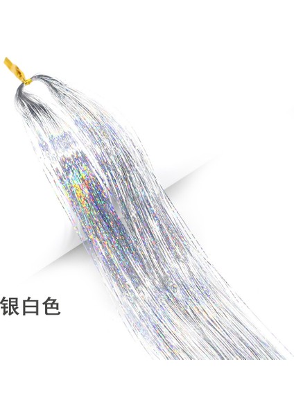 Glitter Saç Tinsel Seti Gökkuşağı Bayan Renkli Parıltılı, Bling Saç Örgü Aksesuarları (Yurt Dışından)