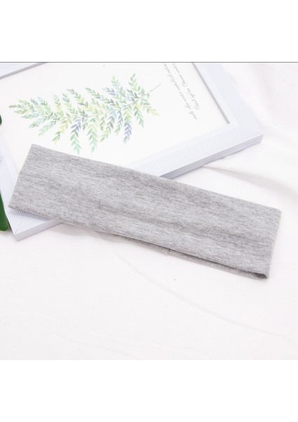 Elastik Pamuklu Saç Bandı, Şık Saç Bandı, Kadın Katı Koşu Spor Yoga Saç Bandı, Elastik Makyaj Saç Aksesuarları (Yurt Dışından)