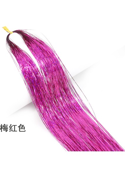 Glitter Saç Tinsel Seti Gökkuşağı Bayan Renkli Parıltılı, Bling Saç Örgü Aksesuarları (Yurt Dışından)