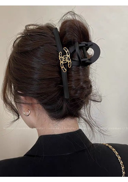 2024 Yeni Buzlu Dalga Klipsi, High-End Köpekbalığı Klipsi Saç Aksesuarları (Yurt Dışından)