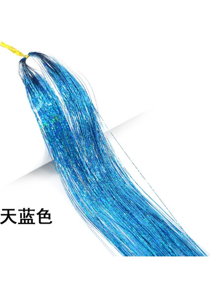 Glitter Saç Tinsel Seti Gökkuşağı Bayan Renkli Parıltılı, Bling Saç Örgü Aksesuarları (Yurt Dışından)
