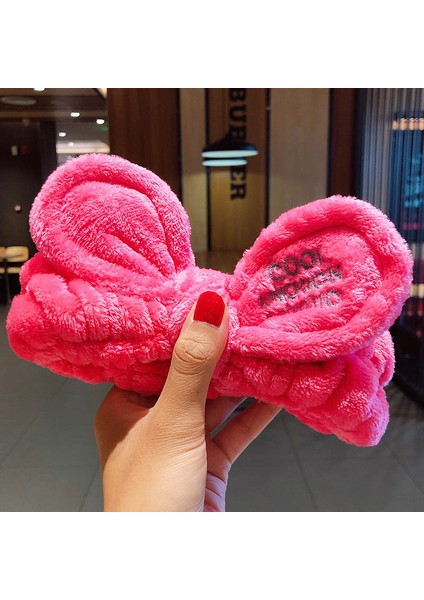 Yüz Yıkama Bandı Yumuşak Sıcak Mercan Polar Hayvan Kulaklar Bayanlar Kafa Bandı Kızlar Başörtüsü Moda Saç Aksesuarları (Yurt Dışından)