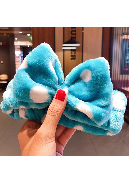 Yüz Yıkama Bandı Yumuşak Sıcak Mercan Polar Hayvan Kulaklar Bayanlar Kafa Bandı Kızlar Başörtüsü Moda Saç Aksesuarları (Yurt Dışından)