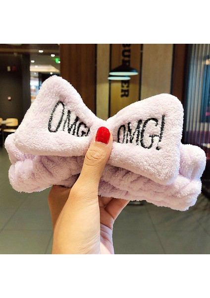 Yüz Yıkama Bandı Yumuşak Sıcak Mercan Polar Hayvan Kulaklar Bayanlar Kafa Bandı Kızlar Başörtüsü Moda Saç Aksesuarları (Yurt Dışından)