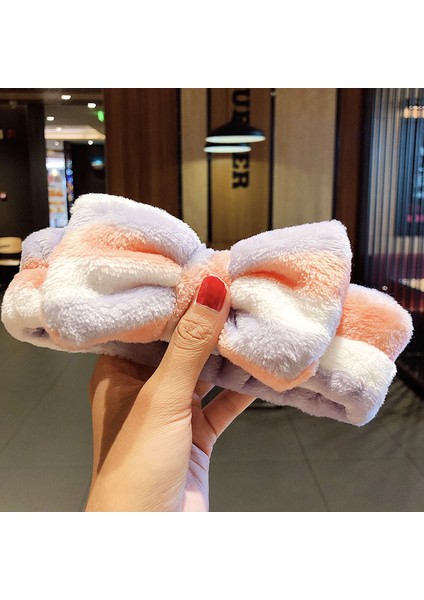 Yüz Yıkama Bandı Yumuşak Sıcak Mercan Polar Hayvan Kulaklar Bayanlar Kafa Bandı Kızlar Başörtüsü Moda Saç Aksesuarları (Yurt Dışından)
