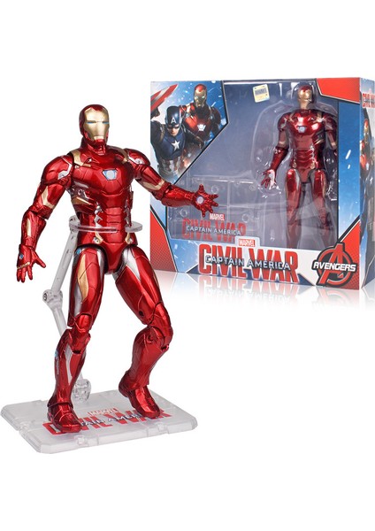 Orijinal Marvel Avengers 4 Spider-Man Iron Man Hareketli Model Stand Versiyonu Figürü (Yurt Dışından)