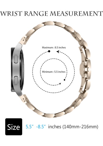 Samsung Galaxy Watch7 44MM / 40MM Konektörlü Paslanmaz Çelik Bant Saat Kayışı (Yurt Dışından) fırsatları