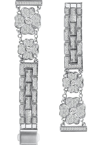 Samsung Galaxy Watch7 44MM / 40MM Saat Kordonu Yapay Dekor Saat Kayışı (Yurt Dışından)