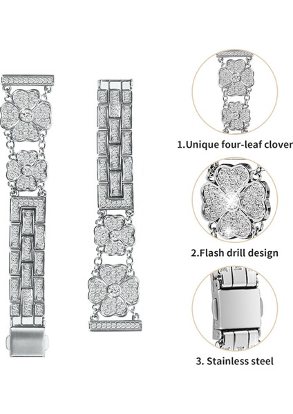Samsung Galaxy Watch7 44MM / 40MM Saat Kordonu Yapay Dekor Saat Kayışı (Yurt Dışından) fırsatları