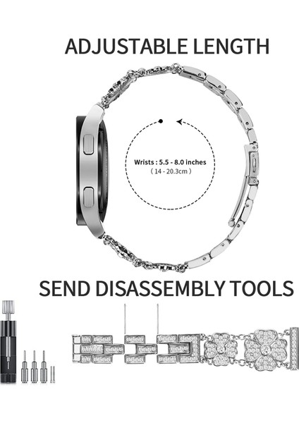 Samsung Galaxy Watch7 44MM / 40MM Saat Kordonu Yapay Dekor Saat Kayışı (Yurt Dışından) indirimleri