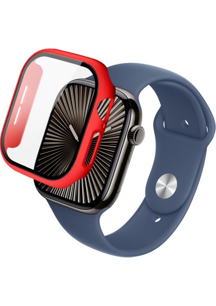 Apple Watch Series 10 42MM Tam Korumalı Temperli Cam Filmli Koruyucu Kılıf (Yurt Dışından) fırsatları