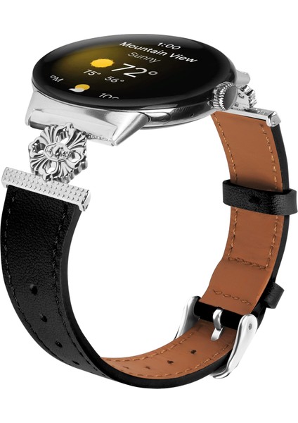 Google Pixel Watch 3 41MM / Watch 2 / Pixel Watch Deri Bant Ayarlanabilir Kayış (Yurt Dışından)