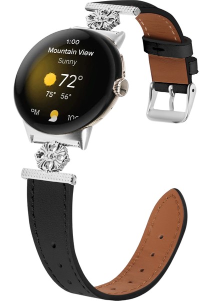 Google Pixel Watch 3 41MM / Watch 2 / Pixel Watch Deri Bant Ayarlanabilir Kayış (Yurt Dışından)
