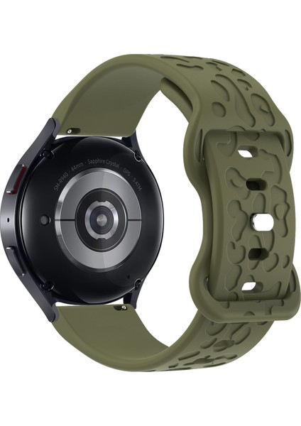 Huawei Watch Gt 4 41MM / Garmin Venu 3s Leopar Doku Saat Kordonu 18MM Silikon Kayış (Yurt Dışından)