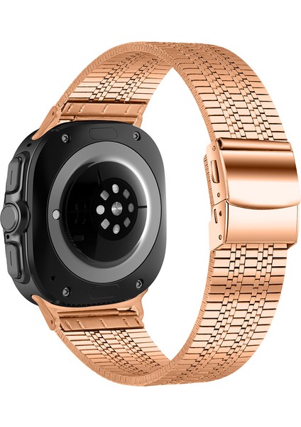 Samsung Galaxy Watch Ultra 47MM Saat Kordonu Paslanmaz Çelik 5 Boncuklu Bilek Kayışı (Yurt Dışından)