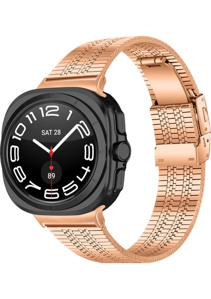Samsung Galaxy Watch Ultra 47MM Saat Kordonu Paslanmaz Çelik 5 Boncuklu Bilek Kayışı (Yurt Dışından) modelleri