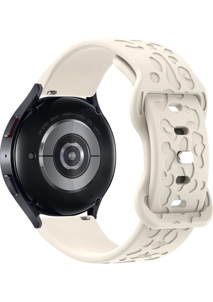Huawei Watch Gt 4 41MM / Garmin Venu 3s Leopar Doku Saat Kordonu 18MM Silikon Kayış (Yurt Dışından)