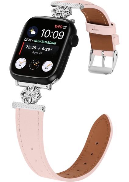 Apple Watch Series 10 42MM / 9 8 7 41MM Deri Kayış (Yurt Dışından)