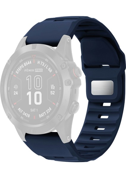 Garmin Fenix 7x Pro / Fenix 7x Quickfit 26MM Yedek Saat Kordonu Silikon Kayış (Yurt Dışından)