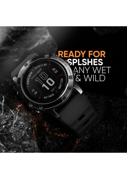Garmin Fenix 7x Pro / Fenix 7x Quickfit 26MM Yedek Saat Kordonu Silikon Kayış (Yurt Dışından) fırsatları