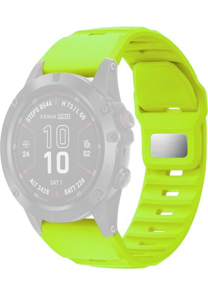 Garmin Fenix 7x Pro / Fenix 7x Quickfit 26MM Yedek Saat Kordonu Silikon Kayış (Yurt Dışından)