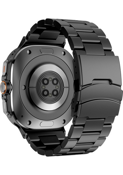 Samsung Galaxy Watch Ultra 47MM Saat Kordonu Titanyum Alaşımlı Üç Boncuklu Bilek Kayışı (Yurt Dışından)
