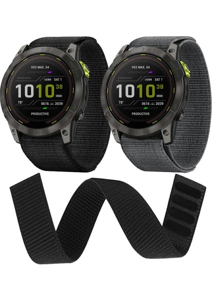 Garmin Enduro 3 / Fenix 8x / Fenix 7x Magic Bant Bilek Bandı 26MM Naylon Saat Kordonu (Yurt Dışından)
