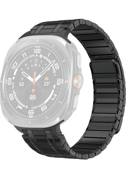 Samsung Galaxy Watch Ultra 47MM Saat Kordonu Manyetik Paslanmaz Çelik Yedek Kayış (Yurt Dışından)