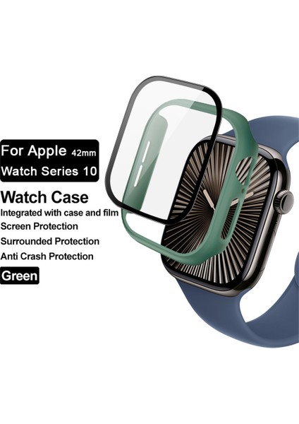 Apple Watch Series 10 46MM Tam Korumalı Temperli Cam Filmli Koruyucu Kılıf (Yurt Dışından) modelleri