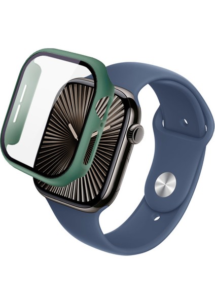 Apple Watch Series 10 46MM Tam Korumalı Temperli Cam Filmli Koruyucu Kılıf (Yurt Dışından) fırsatları