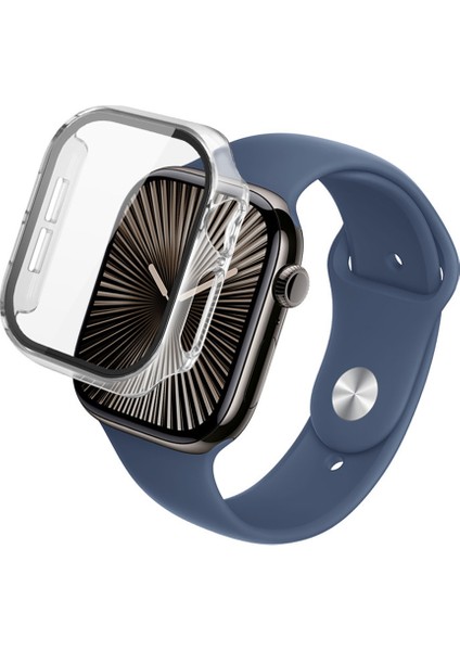 Apple Watch Series 10 46MM Tam Korumalı Temperli Cam Filmli Koruyucu Kılıf (Yurt Dışından) fırsatları