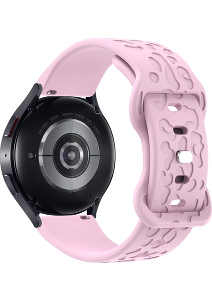 Huawei Watch 4/4 Pro / Gt 4 46MM Leopar Dokulu Saat Kordonu Silikon Kayış (Yurt Dışından)