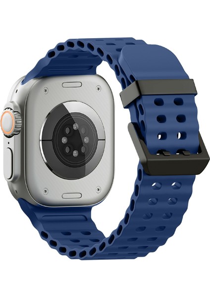 Apple Watch Series 10 46MM / Ultra 2 Ultra 49MM / Series 9 8 7 45MM Silikon Kayış (Yurt Dışından)