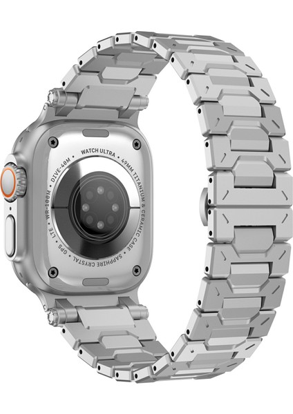 Apple Watch Series 10 46MM / Ultra 2 / Ultra 49MM / Seri 9 8 7 45MM Paslanmaz Çelik Bant (Yurt Dışından)